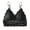 Black, variant on Women's Summer New Sexy Lace Wrap Bra With Large Open Back And Single Button Back Bra