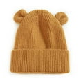 thumbnail image 2 of HJYCHN Kids Hats Boys Bear Ear Design Knit Girls Hats Winter Warm Outdoor Daily Wear Cozy Comfort Fit, 2 of 5