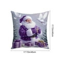 thumbnail image 3 of 1PC Christmas Throw Pillow Covers 18x18 Inch, Linen Pillow Cases Vintage Snowman Santa Deer Christmas Tree, Decorative Pillowcover for Couch Sofa Livingroom Outdoor Christmas Home Decor, 3 of 7