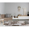 thumbnail image 3 of Regal 5x7  Geometric Patchwork Area Rug 180 in Brown  Beige, 3 of 6