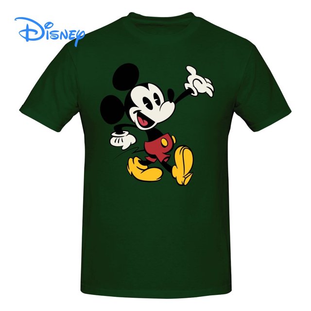 Disney Mickey Mouse Cartoon Creative T shirt Harajuku Short Sleeve T-shirt 100% Cotton Graphics Tshirt Brands Tee Top5XL Gao Jinjia LED