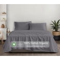 thumbnail image 4 of RUVANTI 100% Organic Cotton Sheets - California king Sheet Sets - 4 Piece Percale Weave Bedding, Crisp, Cooling & Breathable, Soft & Durable, 16" Deep Pocket, Hotel Quality Sábanas - Silver Filigree, 4 of 9