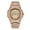 Rose Gold, variant on Luxury Mens Ice-Out Crystal Watch - Lab Created Diamond Gold Stainless Steel Quartz Dress Watch Perfect as Birthday Anniversary Gifts for Men, Fathers Day Gifts for Dad