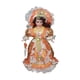 thumbnail image 3 of Muñeca de cerámica de 40 cm con vestido y sombrero para casa de muñecas. Naranja, 3 of 9