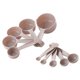 thumbnail image 1 of Juego de 10 tazas y cucharas medidoras de plástico apilables de grado alimenticio para utensilios de cocina, 1 of 1