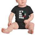 thumbnail image 2 of It's In My DNA Kuwaiti Flag Country Pride Cute Baby Romper Bodysuit For Boy Girl (Black, 12-18 Months), 2 of 5