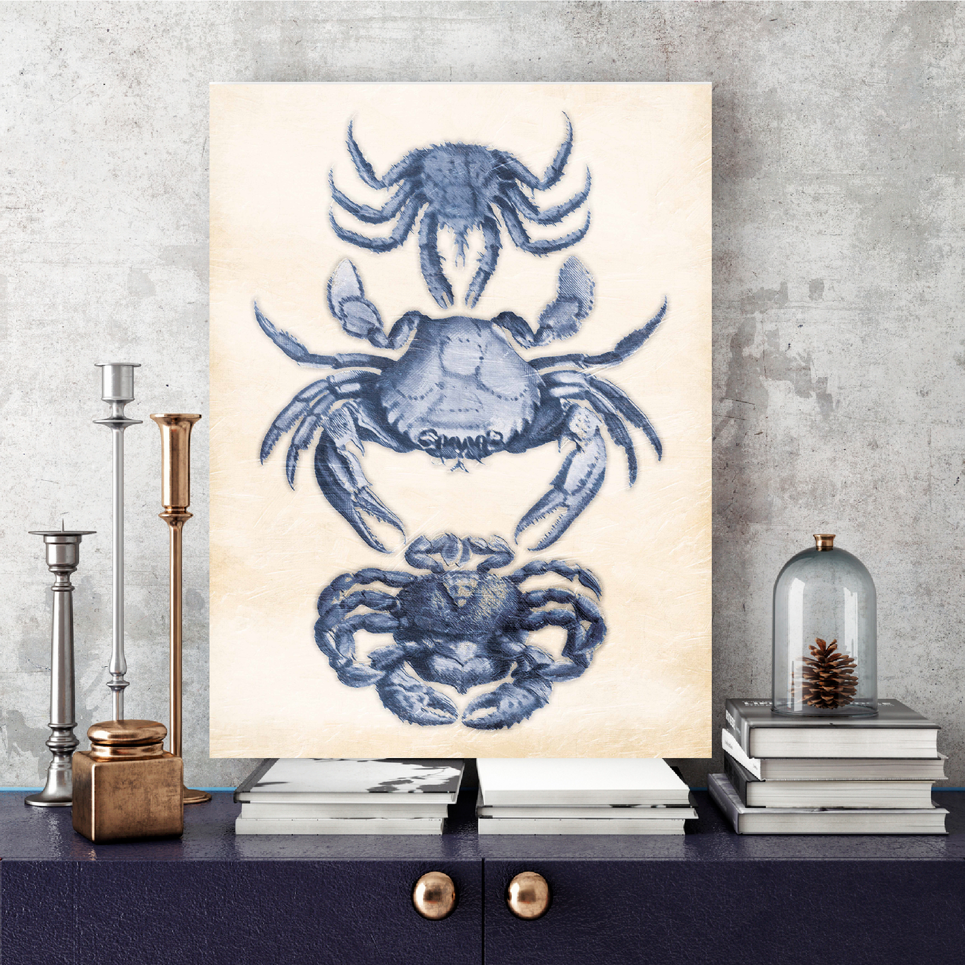 Bluecrab Gallery-Wrapped Canvas Wall Art, 12x18