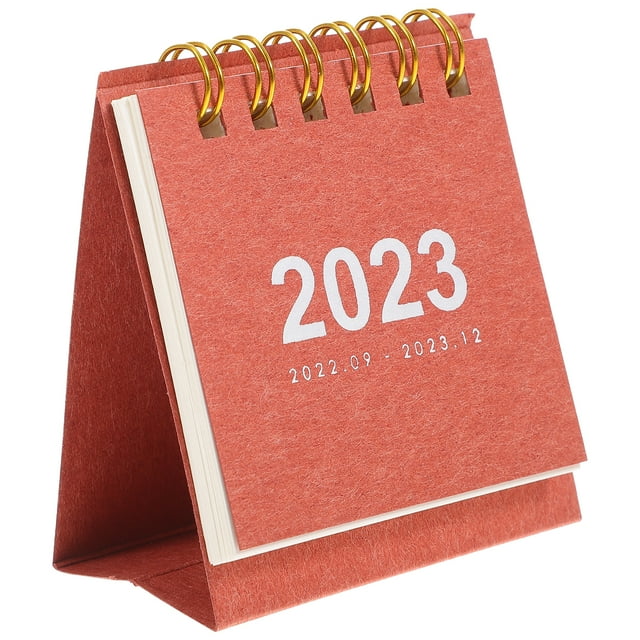 MasteelfCA 1Pc Creative 2023 Mini Calendar Simple Office Tabletop Calendar Paper Calendar