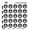 Opaque, variant on Paw Print Dog Cat White on Black 1" Planner Calendar Scrapbooking Crafting Clear Stickers