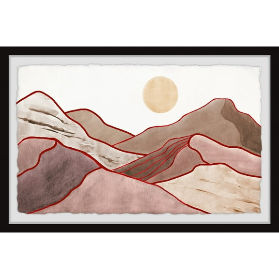 Marmont Hill Climb the Red Mountains Framed Painting Print