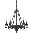 thumbnail image 5 of NBE5005RK Quoizel Lighting Noble Chandelier 5 Light Steel     -Traditional Installation, 5 of 6