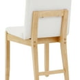 thumbnail image 5 of Nathan James Gracie Modern Upholstered Dining Room Chair with Cushion, Boucle Dining Chair with Solid Wood Frame, Cream Boucle/Warm Pine, 5 of 6