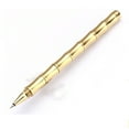 thumbnail image 2 of Clearance!Yuehao Copper Superfine Pen Stationery Pen Minimalism Gold Ballpoint Brass Pure Stationery, Brass Nib With Bamboo Joint, Mirror Finish1 X Brass Pen, 1 X Pen Refill, 1 X Pen Casepen, 2 of 5