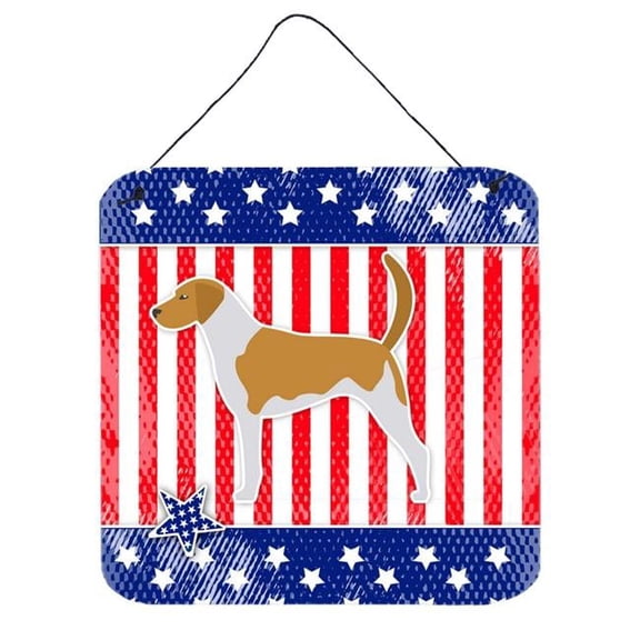 USA Patriotic American Foxhound Wall or Door Hanging Prints