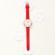thumbnail image 2 of Reloj de pulsera analógico de cuarzo de cuero con números romanos para mujer (rojo)-119537.06 Tmvgtek Para estrenar, 2 of 2