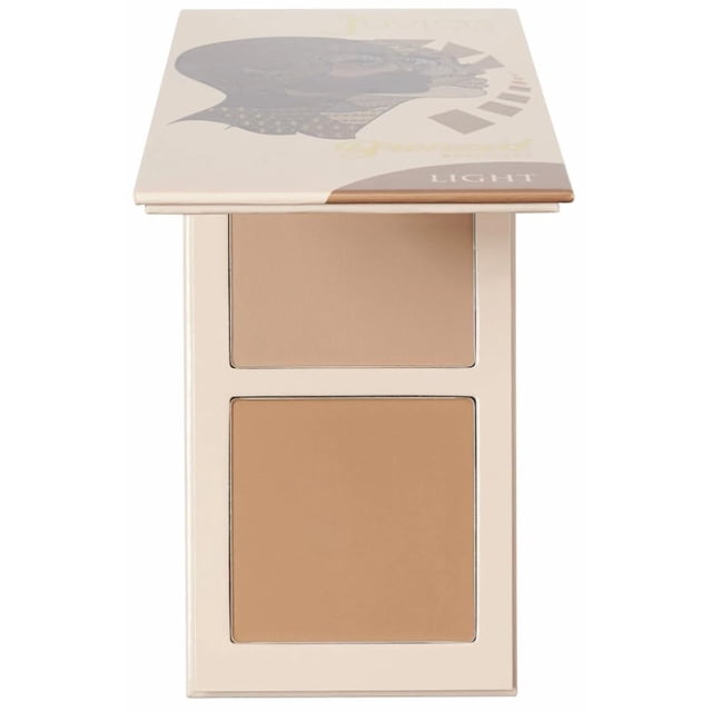 Juvia's Place Bronzed Duo Bronzer Light - Polvo bronceador mate suave para contorno, polvo bronceador prensado, polvo bronceador de larga duración y edificable, adecuado para tonos de piel claros a cl