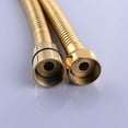 thumbnail image 4 of Manguera de ducha flexible de lujo, diseñada para una instalación sencilla, conexión instantánea a varios sistemas de rociado, material de acero inoxidable resistente con acabado de latón pulido,, 4 of 5