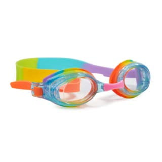 Aqua2ude Swim Goggles Boy girl Colorful Color Adjustable Blue White New 