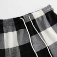 thumbnail image 4 of DHFJKG Women Winter Fuzzy Pajama Plaid Shorts Elastic Drawstring Pyjama Casual Loose Fit Shorts Sleep Trendy Trousers, 4 of 5