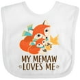 thumbnail image 3 of Inktastic Memaw Loves Me Fox Grandchild Boys or Girls Baby Bib, 3 of 4