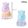 thumbnail image 2 of OUNONA 2Pcs Lovely Unicorn Figurine Ornaments Assorted Decoration Animal Statue, 2 of 8