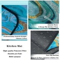 thumbnail image 4 of Kitchen Rugs and Mats Non Skid Washable, Blue Marble Kitchen Rug Comfort Floor Mat Set of 2PCS, Kitchen Mat for Floor Home, Office, Sink, Laundry (17"x47"+17"x30"), 4 of 6