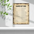 thumbnail image 5 of Christian Religious Canvas Wall Art,Names of God Canvas Poster Print Wall Decor,Christian Religious Faith Wall Art Decor,Scripture Home Office Bedroom Decoration W623, 5 of 6
