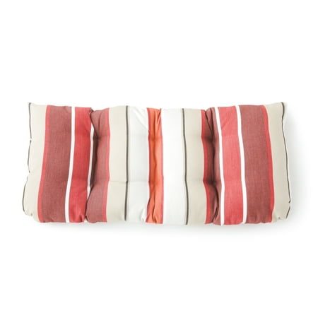 Better Homes & Gardens 43" x 18" Multicolor Striped Rectangle Settee Outdoor Seating Cushion with Water-Resistant Material