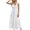 White, variant on OSOLU Women Casual Dress U Neck Sleeveless Solid Color Detail Everyday Basic Summer Dresses Leisure Sundress Wedding Guest Dresses For Women