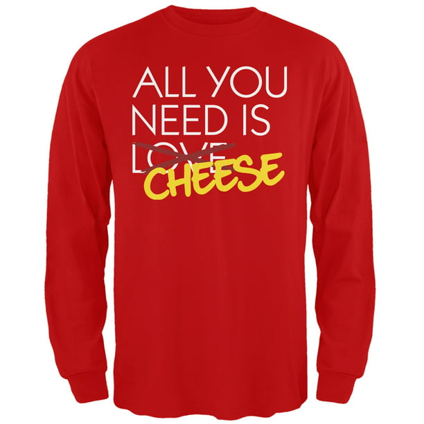 All You Need is Love Red Adult Long Sleeve T-Shirt - Medium Walmart.com