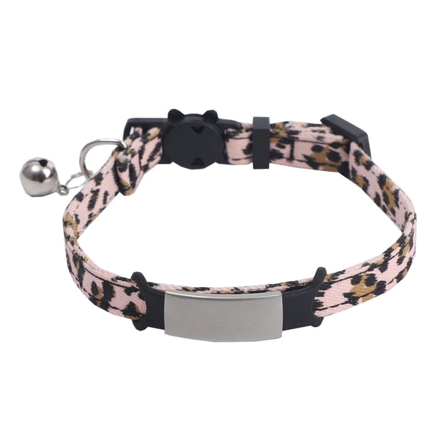 Cute Pet Partner N Ew Producto Patrón de Leopardo Collar de Gato con Anillo de Cuello de Gato Be Ll