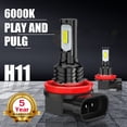 thumbnail image 2 of For 2014-2017 Toyota Tundra- H4 H11/H8/H9 LED Headlight Fog Light Combo Bulbs Kit 4X, 2 of 16
