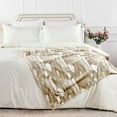 thumbnail image 6 of Home Soft Things Beaver faux fur throw - 50x60" - Light brown, 6 of 7
