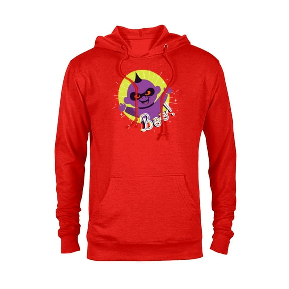 Disney PIXAR Incredibles Jack-Jack Halloween BOO - Pullover Hoodie for Adults - Customized-Red Heather