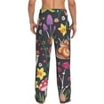 thumbnail image 3 of Xecao Mushrooms Snails Butterflies Men's Straight Lounge Pajama Pants: The Ultimate in Comfortable Sleepwear, 3 of 9
