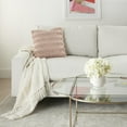 thumbnail image 3 of Rose Pink Pom-Pom Detailed Throw Pillow, 3 of 5