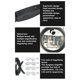 thumbnail image 4 of Lupa de montaje en la cabeza 4 lentes intercambiables 300 mah Diadema Lupa Carga eficiente Brillo ajustable para manualidades ANGGREK Otros, 4 of 8