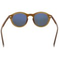 thumbnail image 3 of John Varvatos V519OLI47 Mirrored Round Sunglasses Yellow/Brown, 3 of 3