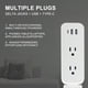 thumbnail image 3 of Extensor de enchufe eléctrico compatible con enchufes USB-A, USB-C y 2 tomas de corriente alterna, 3 of 7