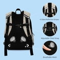 thumbnail image 4 of Cute doodle pattern background Teenage Backpack Middle Students Bookbag Outdoor Daypack, 4 of 5