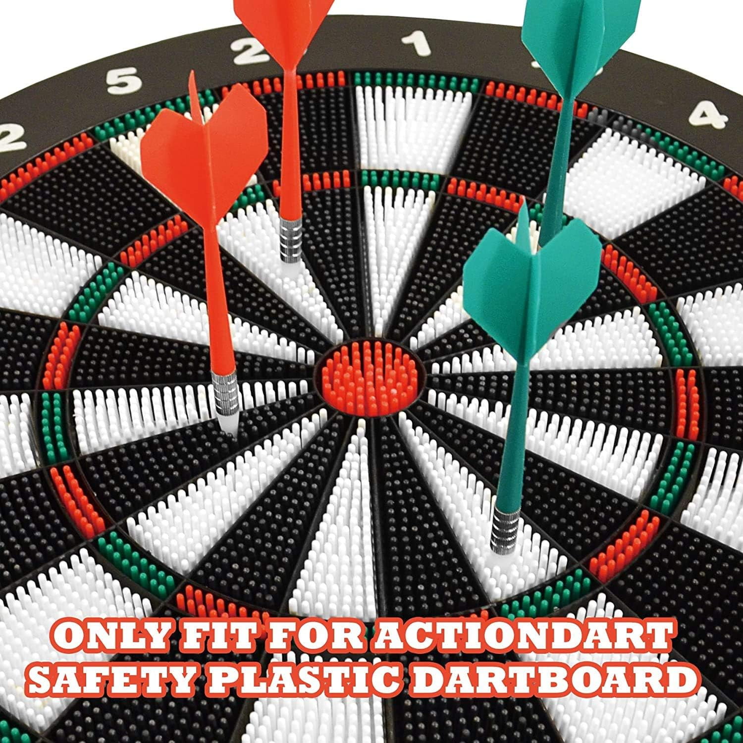Bestyol Dart board,Safe Dartboard Set 42cm /16.5-inch for Children and Adults Dartboard with 6 Darts Set