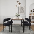 thumbnail image 2 of Yeshouse juego de 2 sillas de comedor tapizadas en chenilla, con respaldo acolchado, diseño moderno de tela suave, ideales para sala, cocina, comedor o decoración de apartamentos, 2 of 7