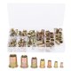thumbnail image 1 of Kit surtido de 140 tuercas remachables M3-M12, insertos roscados de extremo abierto y cabeza plana, 1 of 5