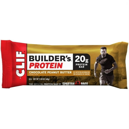 Clif Builder's Protein Bar, Chocolate Peanut Butter, 20g Protein Bar, 7 Ct, 2.4 oz