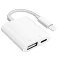 thumbnail image 1 of Adaptador de cámara USB SUNTRSI para iPhone iPad con puerto de carga, 1 of 9