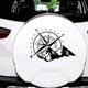 thumbnail image 1 of 2 uds 12*16cm brújula todoterreno pegatina de coche rosa navegar vinilo pegatina coche camión Auto portátil coche puerta y capó (negro) Sincero Electrónica, 1 of 5