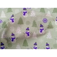 thumbnail image 5 of oneOone Cotton Cambric Light Mint Green Fabric Christmas Winter Theme Dress Material Fabric Print Fabric By The Yard 42 Inch Wide, 5 of 6