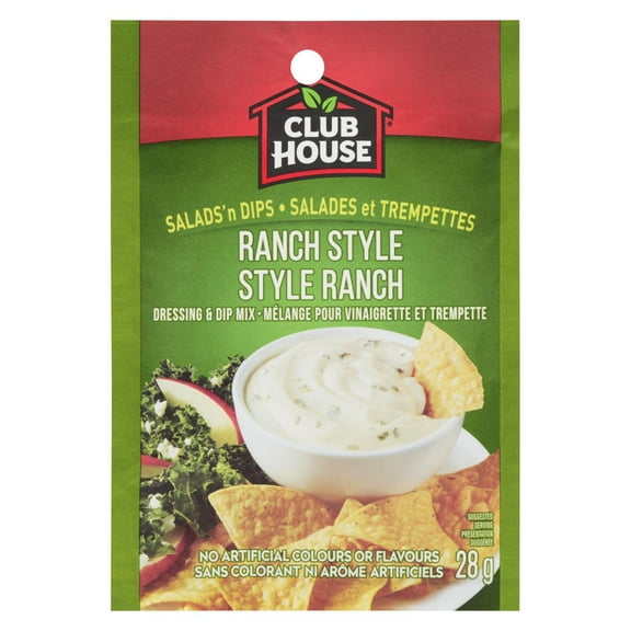 Club House Ranch Style Dressing and Dip Mix, 28g