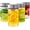 10 oz, variant on 4 Pack Wide Mouth Glass Bottles with Lids for Juicing, Smoothies, Infused Water and Beverage Storage, 16oz BPA Free Leakproof Reusable Borosilicate Bottles with Stainless Steel Lids