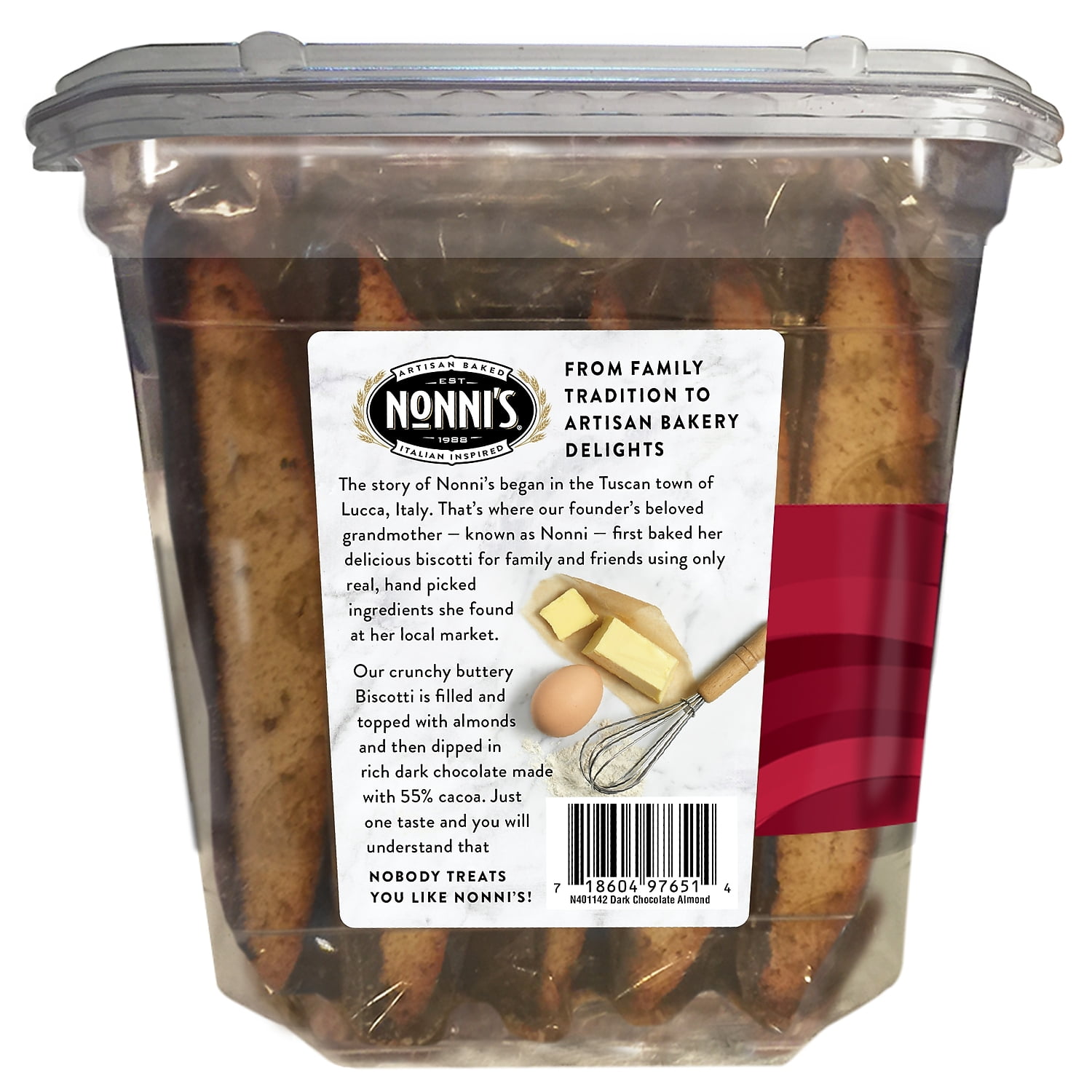 Dark Chocolate Almond Biscotti